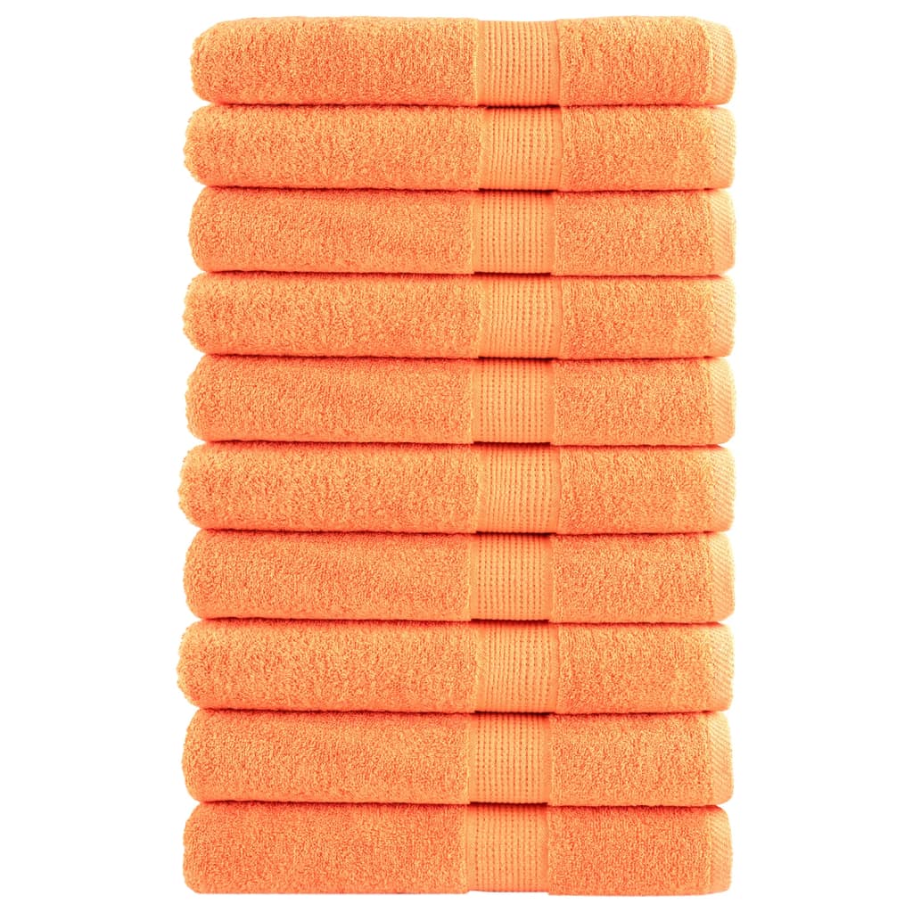 saunahåndklæder SOLUND 10 stk. Premium 80x200 cm 600g/m2 orange