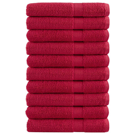 saunahåndklæder SOLUND 10 stk. Premium 80x200 cm 600 g/m2 rød