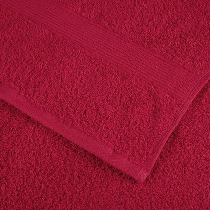 håndklæder SOLUND 10 stk. Premium 100x200 cm 600 g/m2 rød