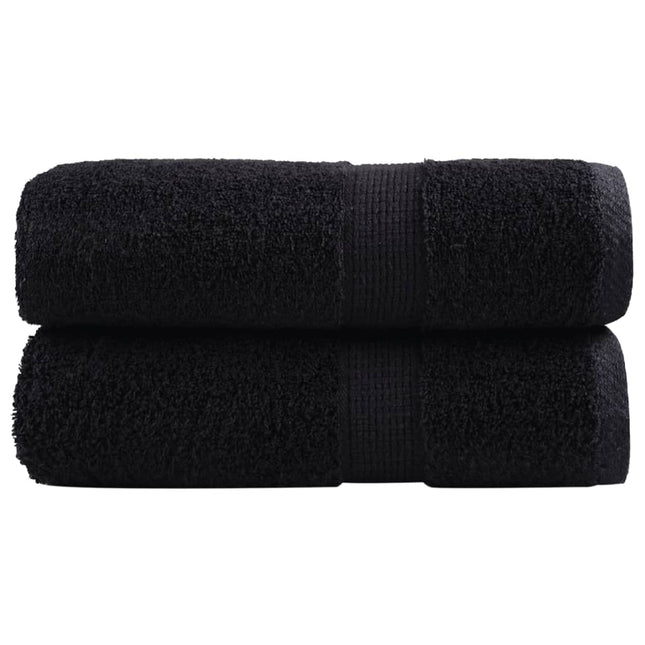 Premium vaskehåndklæder SOLUND 2 stk. sorte 30x30 cm 600 gsm