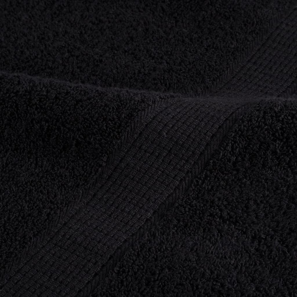 Premium vaskehåndklæder SOLUND 10 stk. sorte 30x30 cm 600 gsm