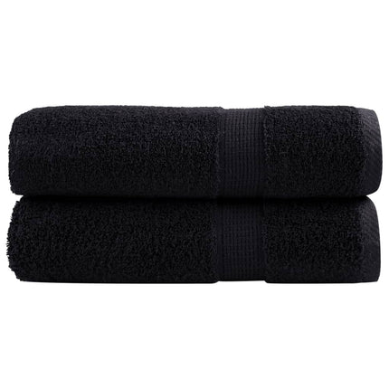 håndklæder SOLUND 2 stk. Premium 50x100 cm 600 g/m2 sort