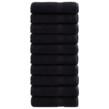 håndklæder SOLUND 10 stk. Premium 70x140 cm 600 g/m2 sort