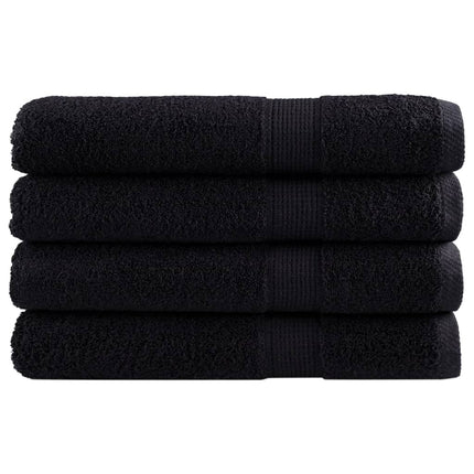 saunahåndklæder SOLUND 4 stk. Premium 80x200 cm 600 g/m2 sort