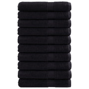 saunahåndklæder SOLUND 10 stk. Premium 80x200 cm 600 g/m2 sort