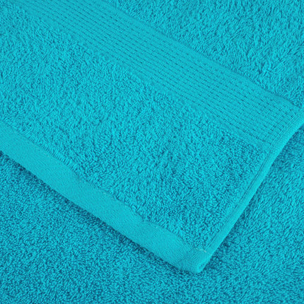 Premium vaskehåndklæder SOLUND 10 stk. turkis 30x30 cm 600 gsm