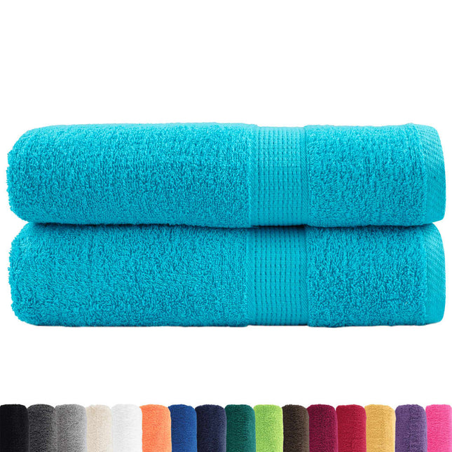 håndklæder SOLUND 2 stk. Premium 50x100 cm 600 g/m2 turkis