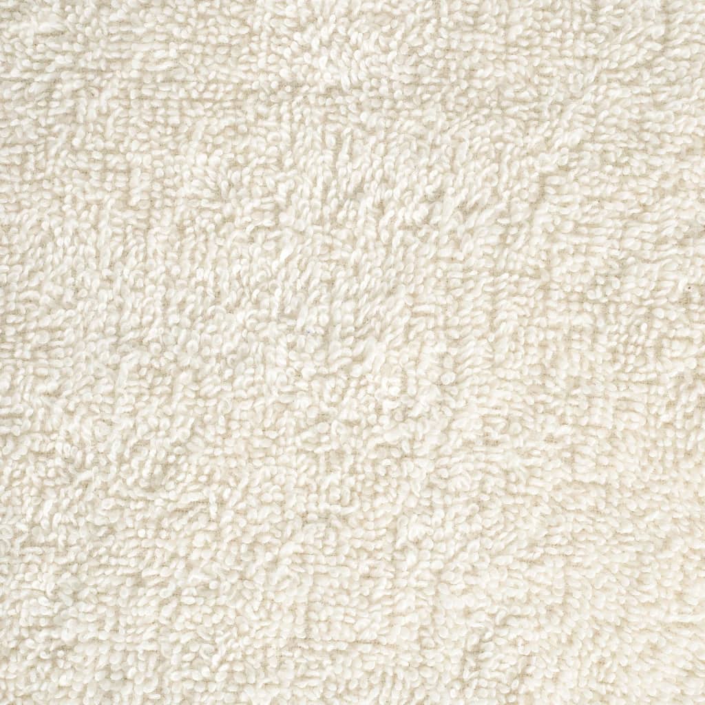 Premium vaskehåndklæder SOLUND 4 stk. cremefarvede 30x30 cm 600 gsm