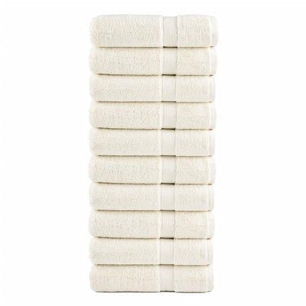 håndklæder SOLUND 10 stk. Premium 50x100 cm 600g/m2 cremefarvet