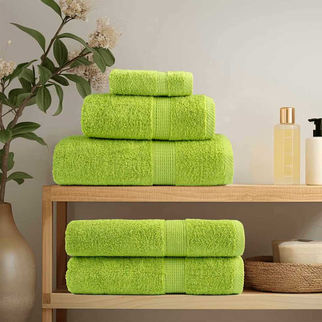 Gæstehåndklæde SOLUND 2 pcs Grøn 15 x 21 cm 550 gsm