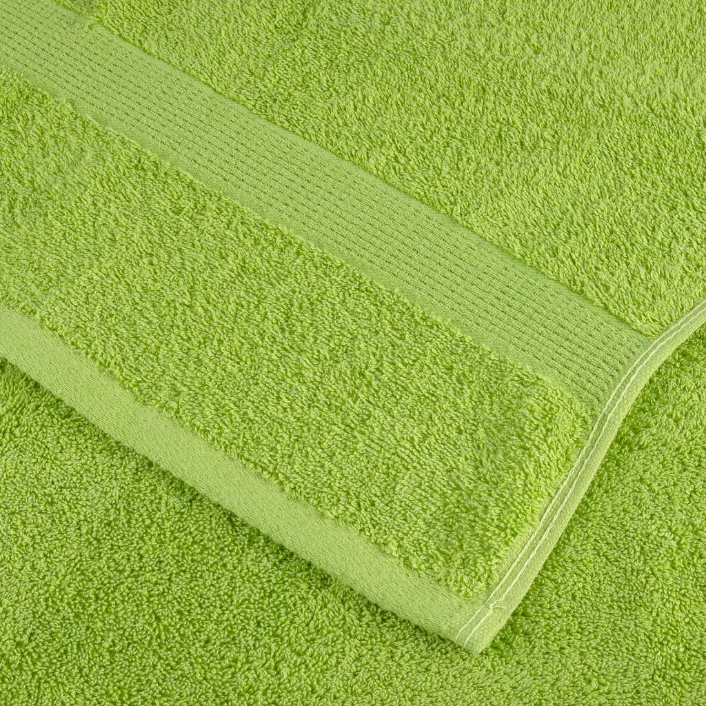 gæstehåndklæder SOLUND 10 stk. Premium 30x50cm 600g/m2 æblegrøn