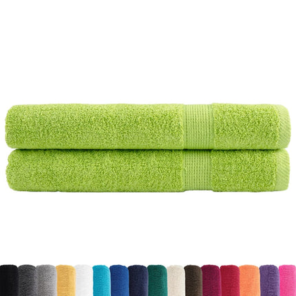 saunahåndklæder SOLUND 2 stk. Premium 80x200cm 600g/m2 æblegrøn
