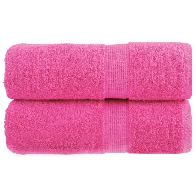 gæstehåndklæder SOLUND 2 stk. Premium 30x50 cm 600 g/m2 pink