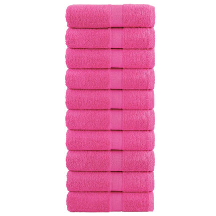 gæstehåndklæder SOLUND 10 stk. Premium 30x50 cm 600 g/m2 pink