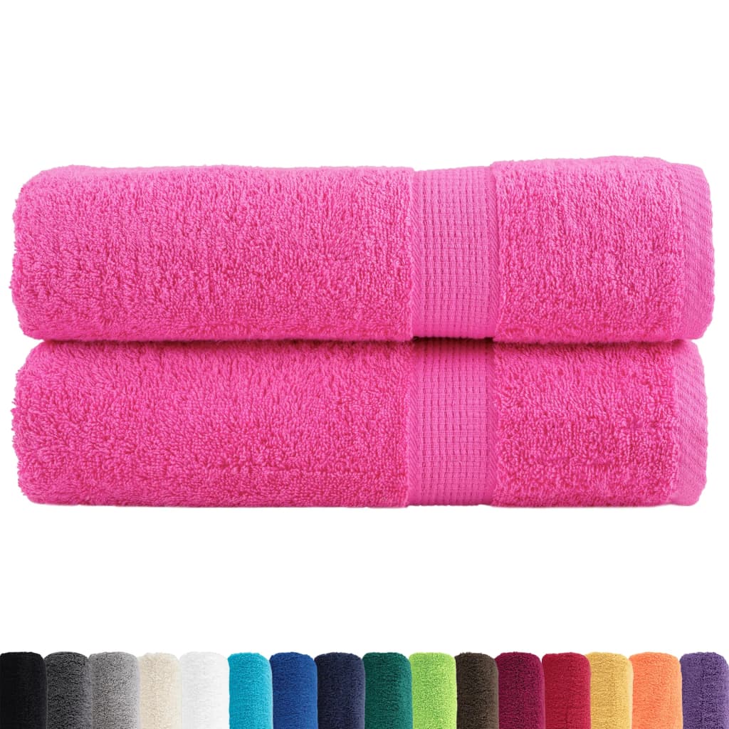 håndklæder SOLUND 2 stk. Premium 50x100 cm 600 g/m2 pink