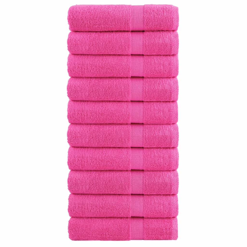 håndklæder SOLUND 10 stk. Premium 50x100 cm 600 g/m2 pink