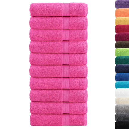 håndklæder SOLUND 10 stk. Premium 50x100 cm 600 g/m2 pink