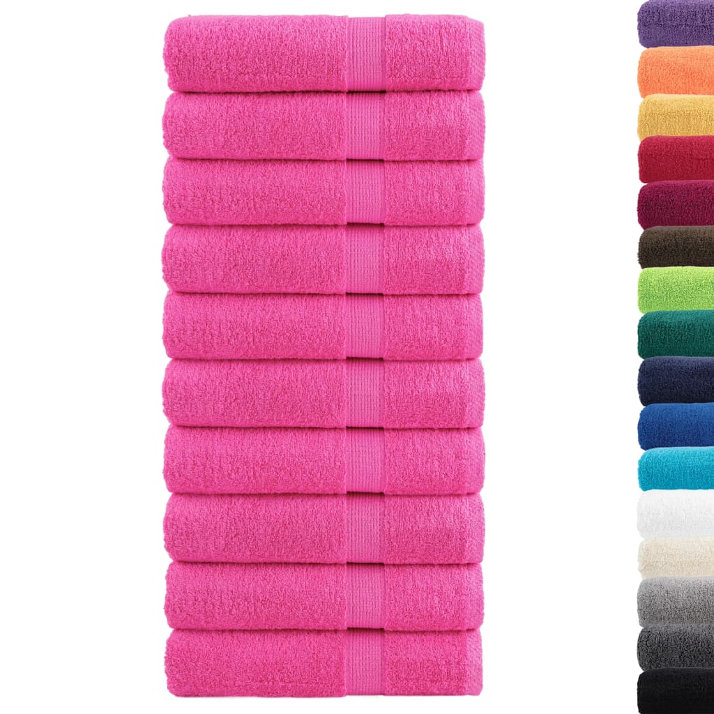 håndklæder SOLUND 10 stk. Premium 50x100 cm 600 g/m2 pink