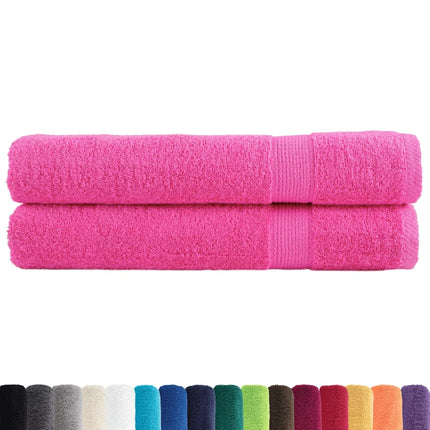 saunahåndklæder SOLUND 2 stk. Premium 80x200 cm 600 g/m2 pink