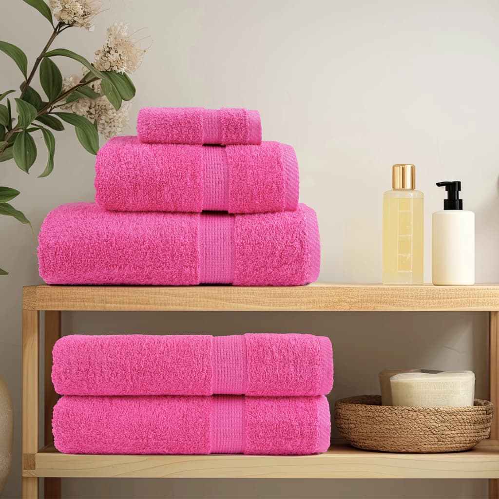saunahåndklæder SOLUND 4 stk. Premium 80x200 cm 600 g/m2 pink