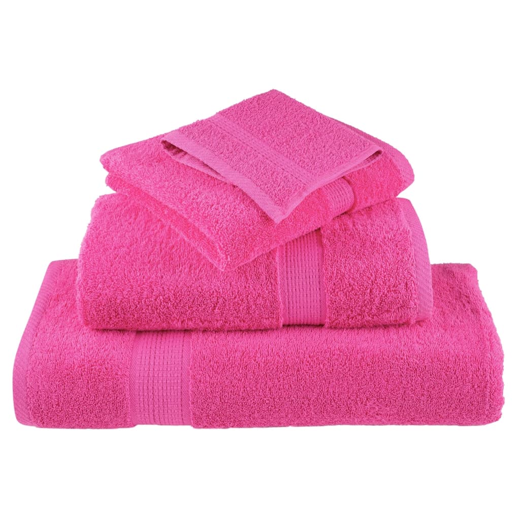 saunahåndklæder SOLUND 4 stk. Premium 80x200 cm 600 g/m2 pink