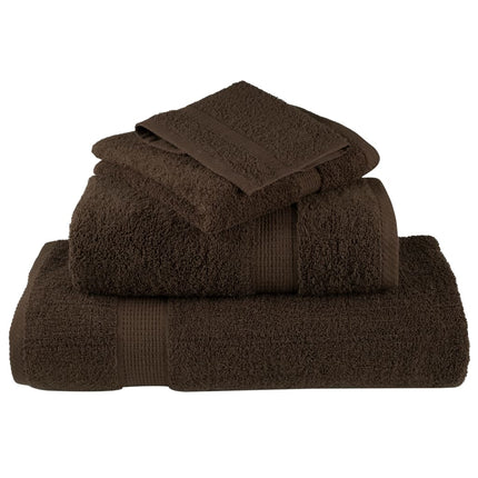 håndklæder 12 stk. Premium SOLUND 600 g/m2 brun
