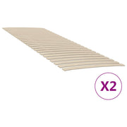 sengelameller med 48 lameller 2 stk. 70x200 cm