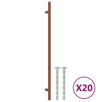 skabshåndtag 20 stk. 320 mm rustfrit stål bronzefarvet