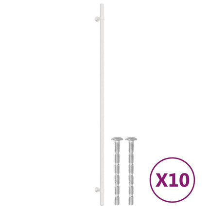 skabshåndtag 10 stk. 480 mm rustfrit stål sølvfarvet
