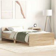 sengeramme 100x200 cm uden madras konstrueret træ sonoma-eg