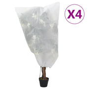 plantebeskyttelse med snore 4 stk. 70 g/m² 0,8x0,8 m