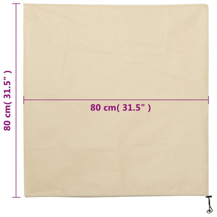 plantebeskyttelse med snore 4 stk. 70 g/m² 0,8x0,8 m