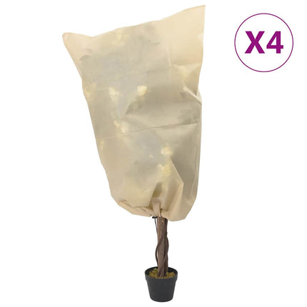 plantebeskyttelse med snore 4 stk. 70 g/m² 0,8x1 m