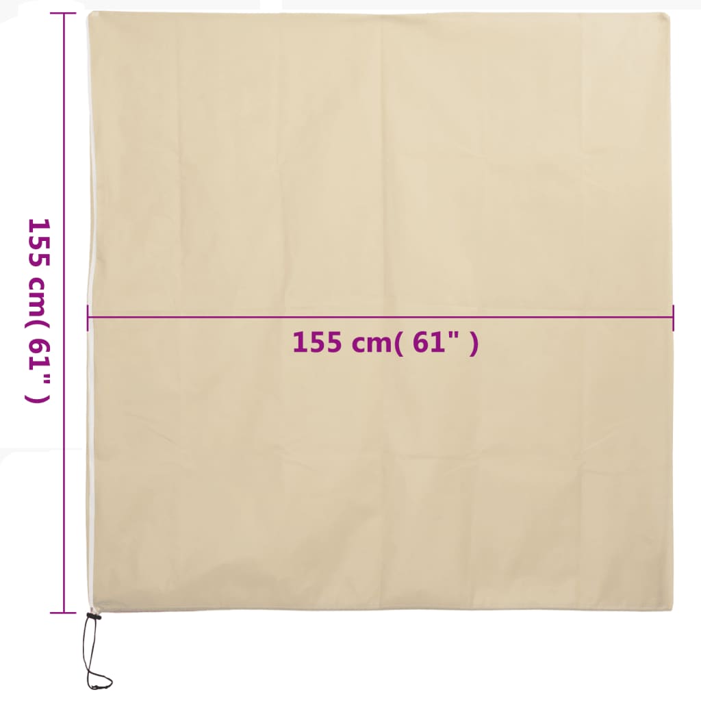 plantebeskyttelse med lynlås 2 stk. 70 g/m² 1,55x1,55 m
