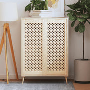 skabslåger 2 stk. 39,5x99 cm gitterdesign massivt fyrretræ