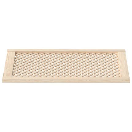 skabslåger 2 stk. 49,5x99 cm gitterdesign massivt fyrretræ