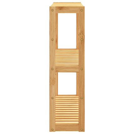 væghylde til badeværelse 3 hylder 60x15x54 cm bambus
