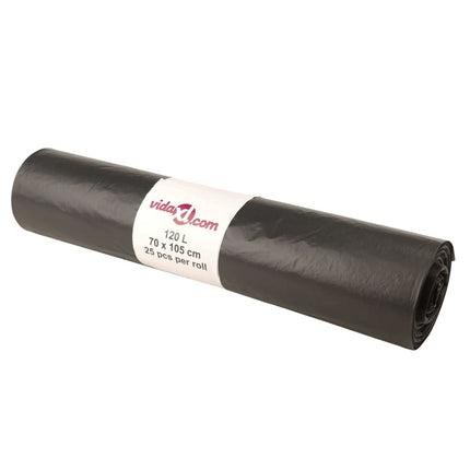 affaldsposer 250 stk. 120 l sort