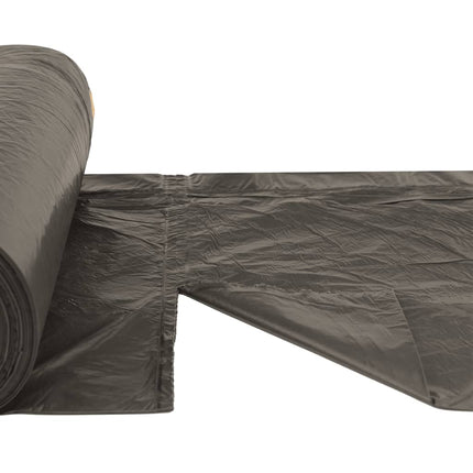 affaldsposer med lukkesnor 150 stk. 240 l sort