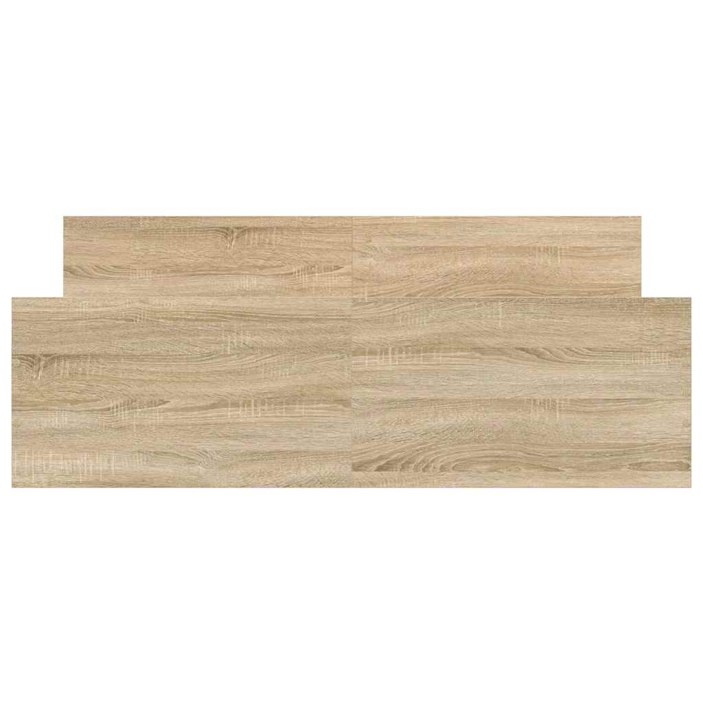 sengeramme med sengegavl og fodgærde 140x200 cm sonoma-eg
