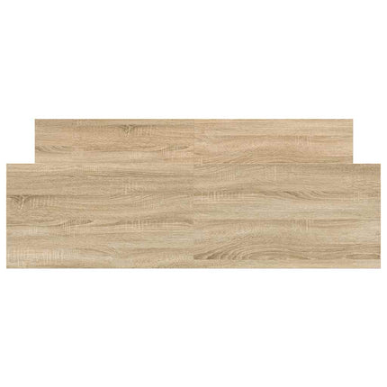sengeramme med sengegavl og fodgærde 120x190 cm sonoma-eg