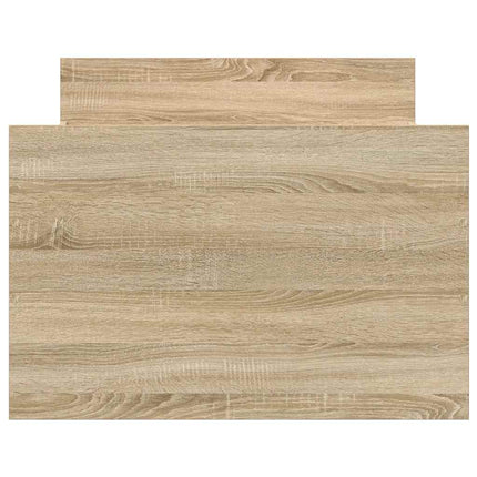 sengeramme med sengegavl og fodgærde 75x190 cm sonoma-eg
