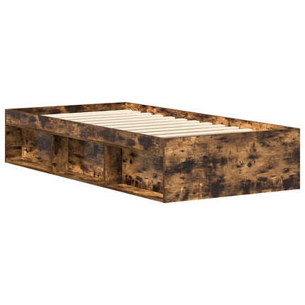 sengeramme 90x200 cm røget egetræsfarve