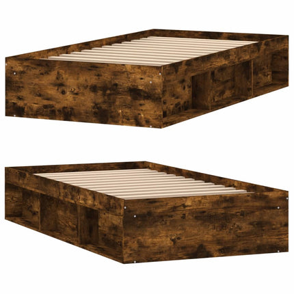 sengeramme 100x200 cm røget egetræsfarve