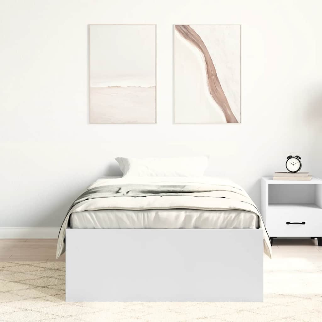 sengeramme 90x190 cm hvid