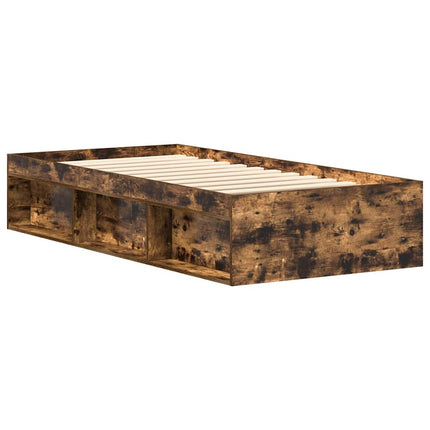 sengeramme 90x190 cm røget egetræsfarve