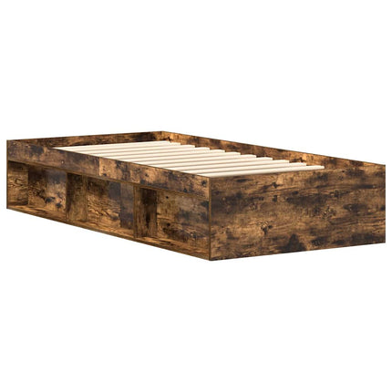 sengeramme 90x190 cm røget egetræsfarve