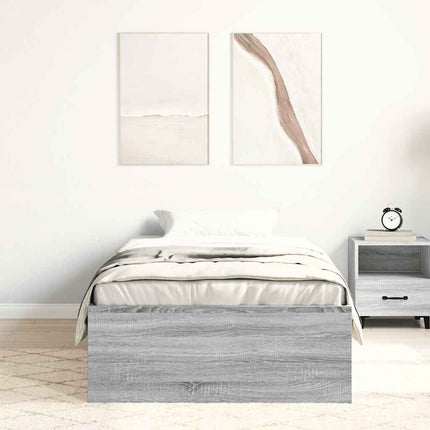 sengeramme 90x190 cm grå sonoma-eg