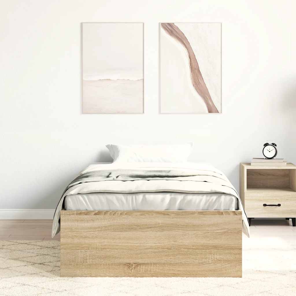 sengeramme 75x190 cm sonoma-eg