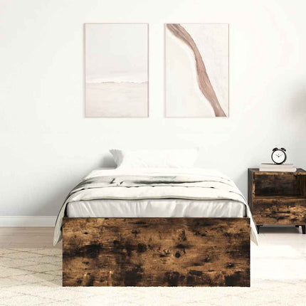 sengeramme 75x190 cm røget egetræsfarve
